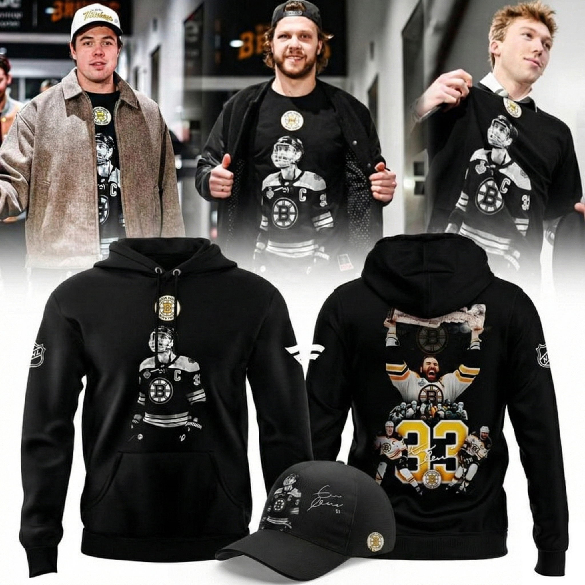 Boston Bruins x Zdeno Chara The Man The Legend Hoodie Bruins Merch Best Gift For NHL Fans