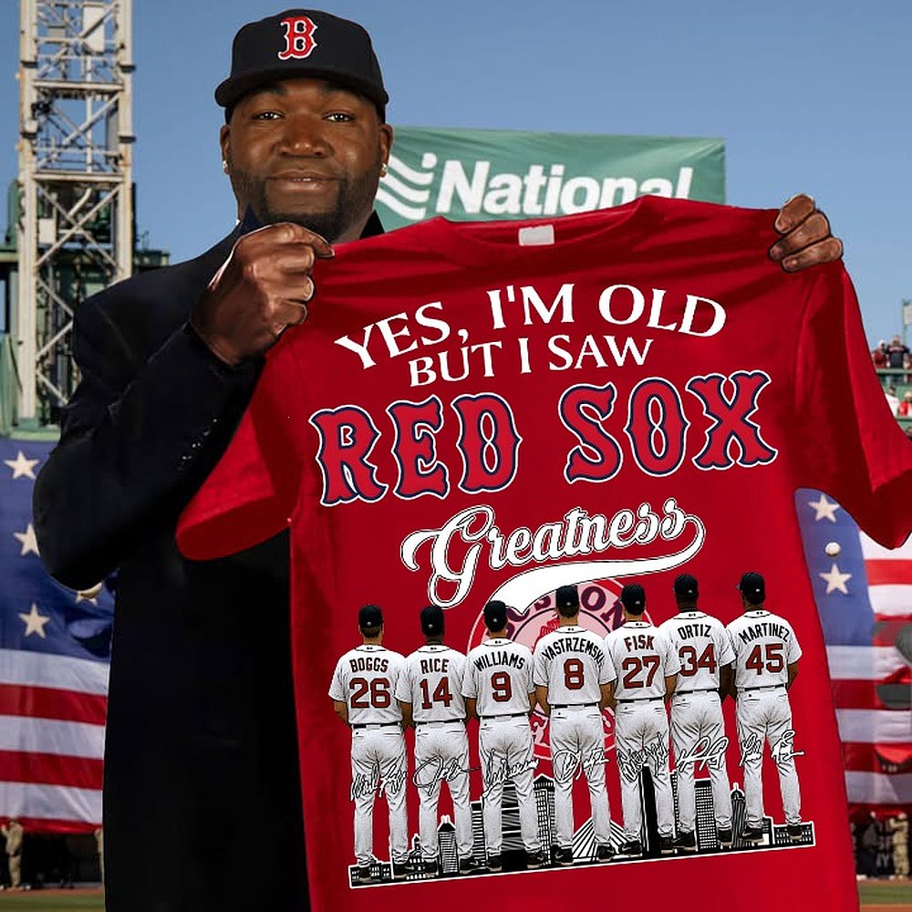 Boston Red Sox I Saw Red Sox Greatness T-Shirt Baseball Game Day Apparel Best Gift For Baseball Fans