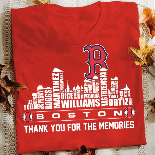 Boston Red Sox Thank You For Memories T-Shirt Best Gift For Baseball Fans