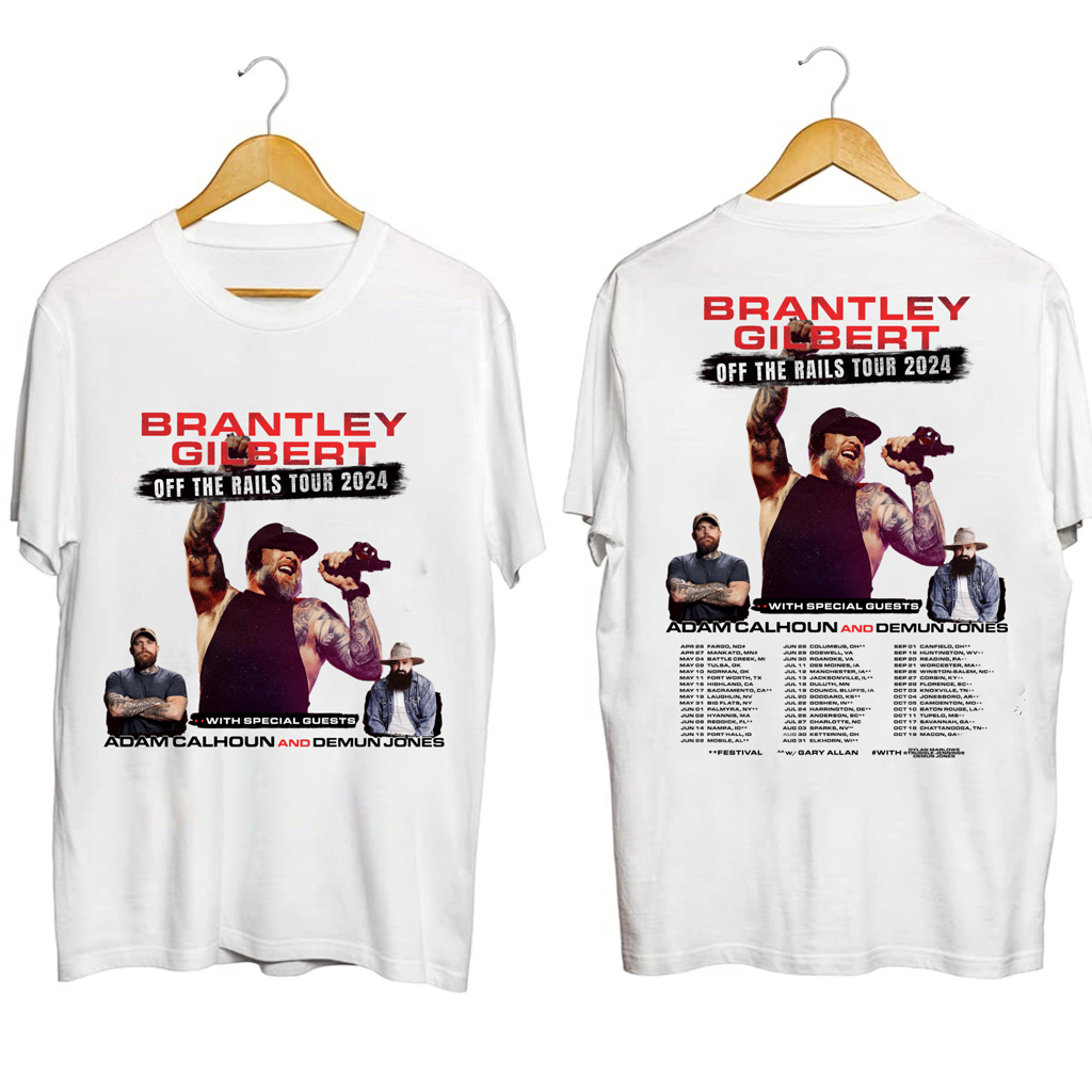 Brantley Gilbert Off The Rails Tour Shirt Brantley Gilbert Merch For Music Lovers