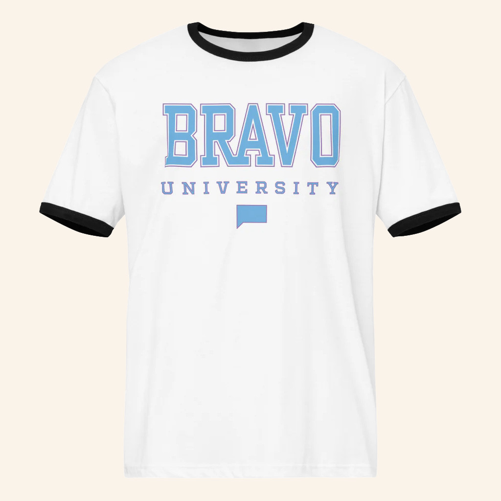 Bravo Merch Bravo Gear Ringer T-Shirt Bravo University Shirt For Husband