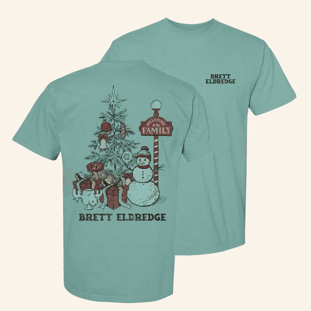 Brett Eldredge Merch Sage Christmas T-Shirt Xmas For Brother