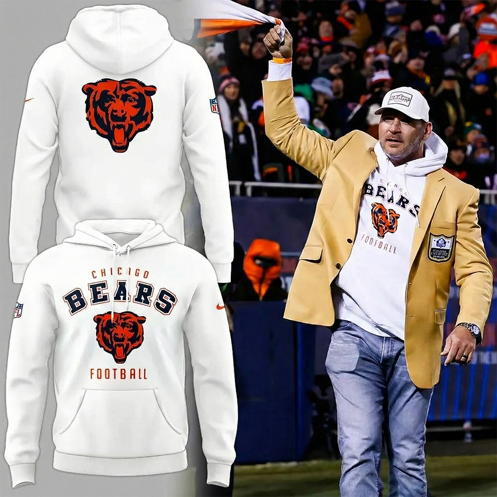 Brian Urlacher Chicago Bears Hoodie Bears Merchandise Unique Gift For NFL Fans