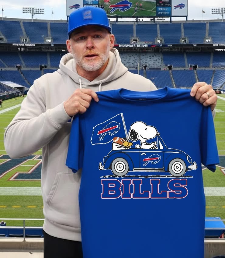 Buffalo Bills Football Snoopy Car Driving T-Shirt Best Gift For Football Fans