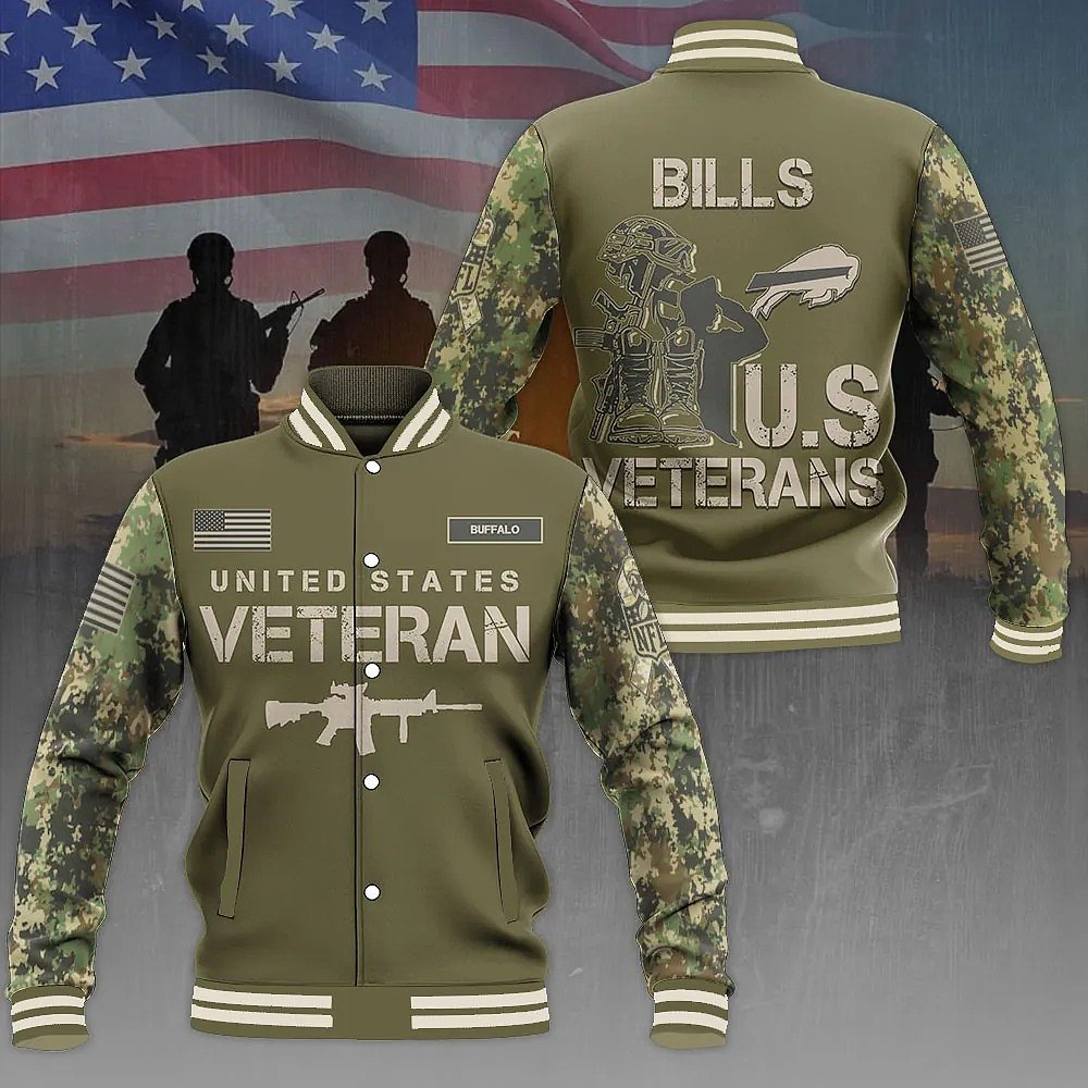 Buffalo Bills US Veterans 250th Anniversaries Baseball Jacket Best Gift For Football Fans