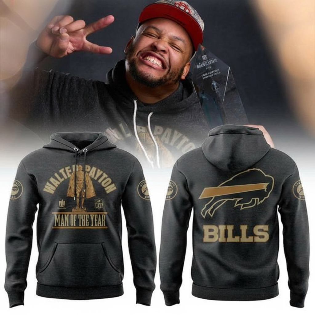 Buffalo Bills Walter Payton Man Of The Year Hoodie Bills Merchandise Best Gift For Football Fans