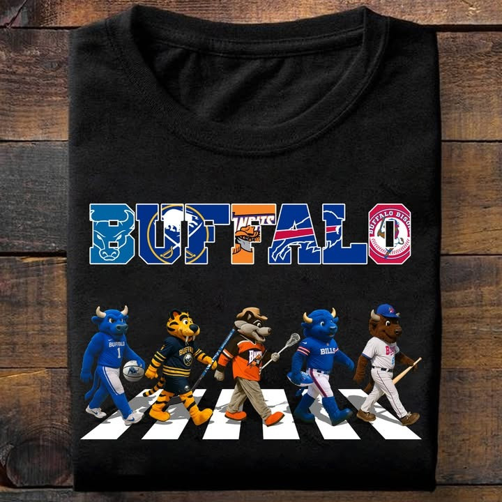 Buffalo City Sport Teams Mascots T-Shirt Gifts For Buffalo City Sport Teams Lovers Fans
