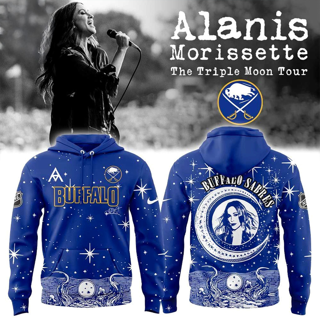 Buffalo Sabres Alanis Morissette The Triple Moon Tour Hoodie Buffalo Sabres Merch Gifts For Fan