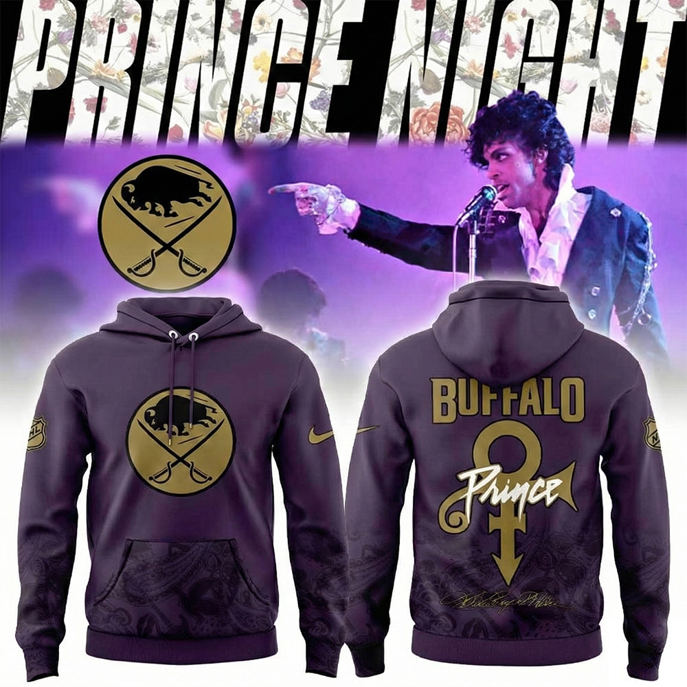 Buffalo Sabres Prince Rogers Nelson Night Hoodie Sabres Merchandise Unique Gift For Hockey Fans