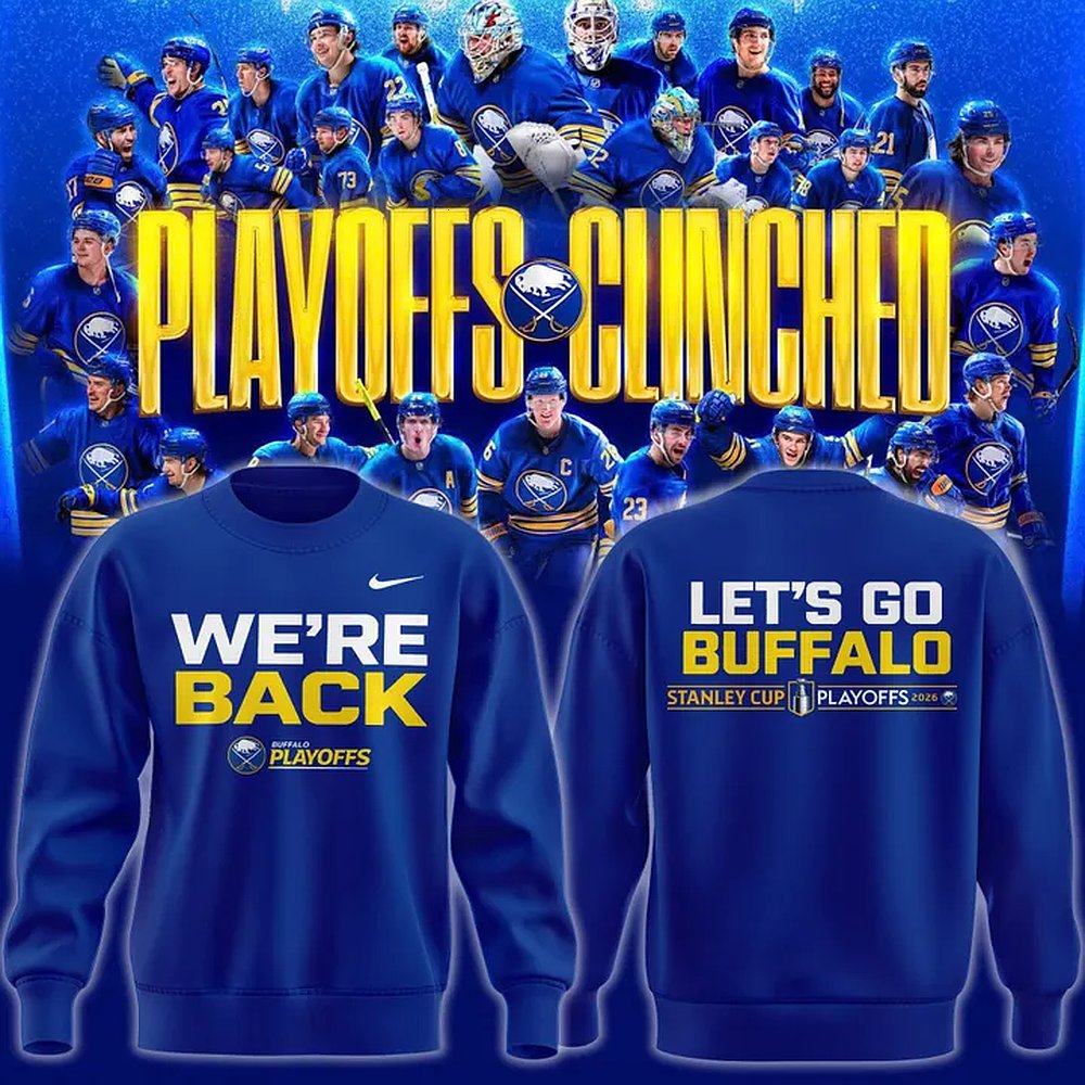 Buffalo Sabres We Are Back 2026 Stanley Cup Playoffs Sweatshirt
