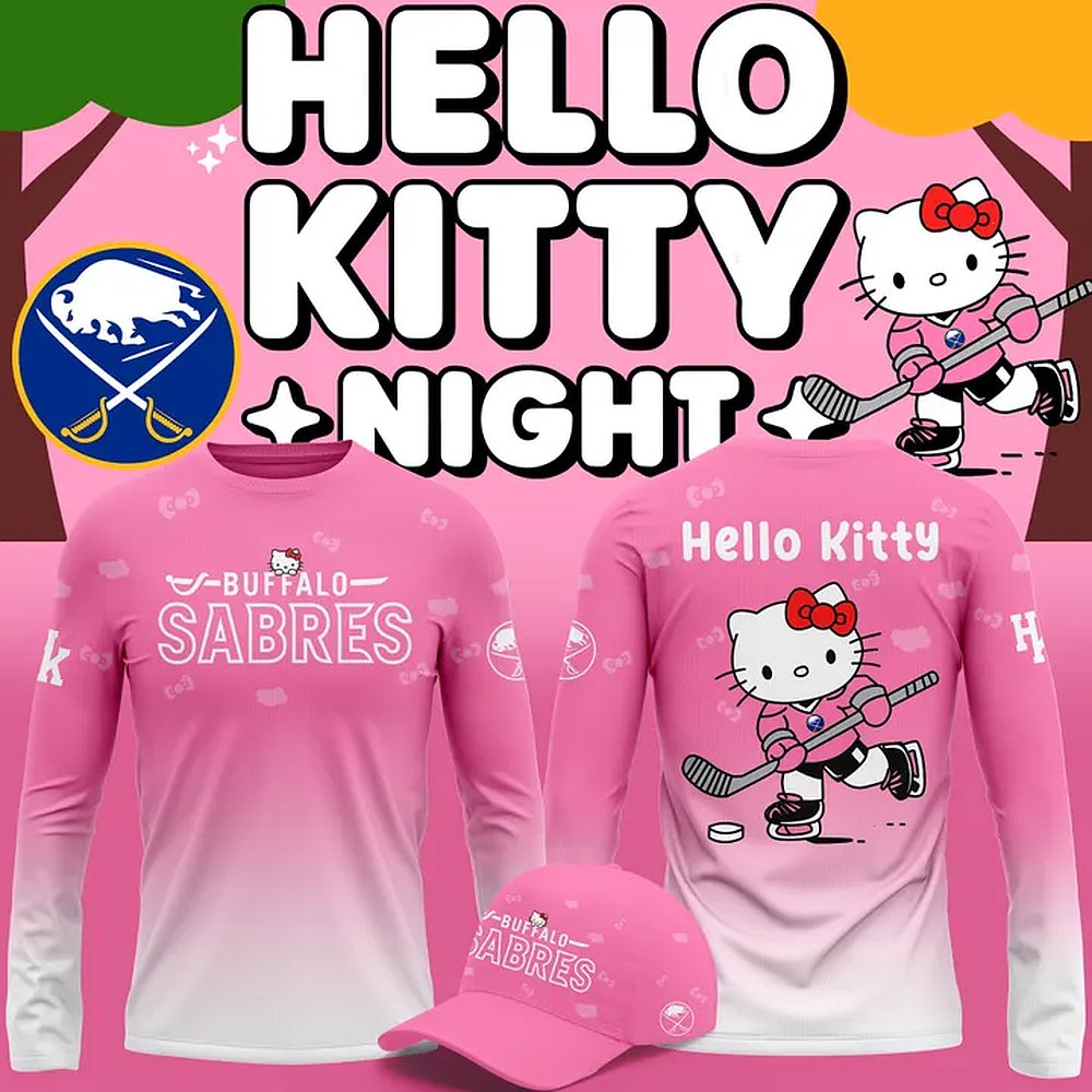 Buffalo Sabres x Hello Kitty Pink Sweatshirt