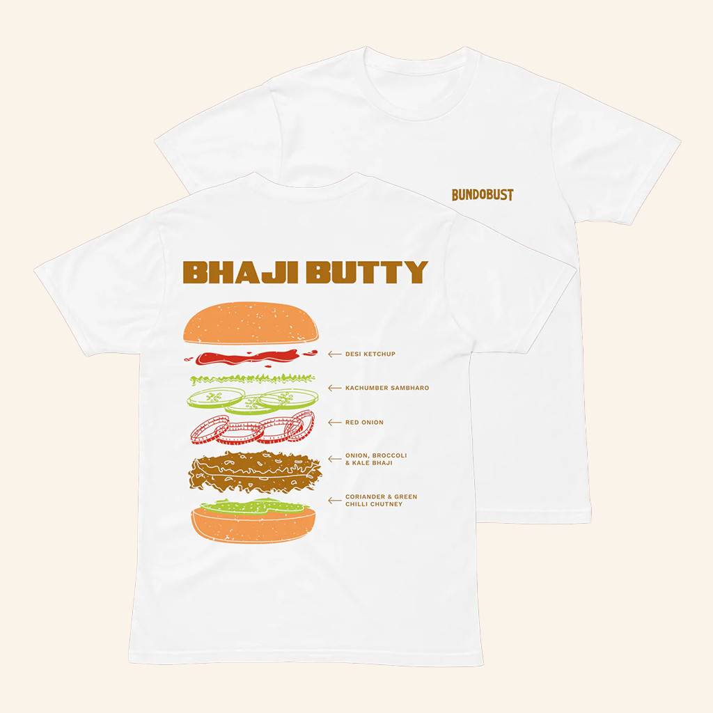 Bundobust Merch Bhaji Butty T-Shirt Christmas Presents For Husband