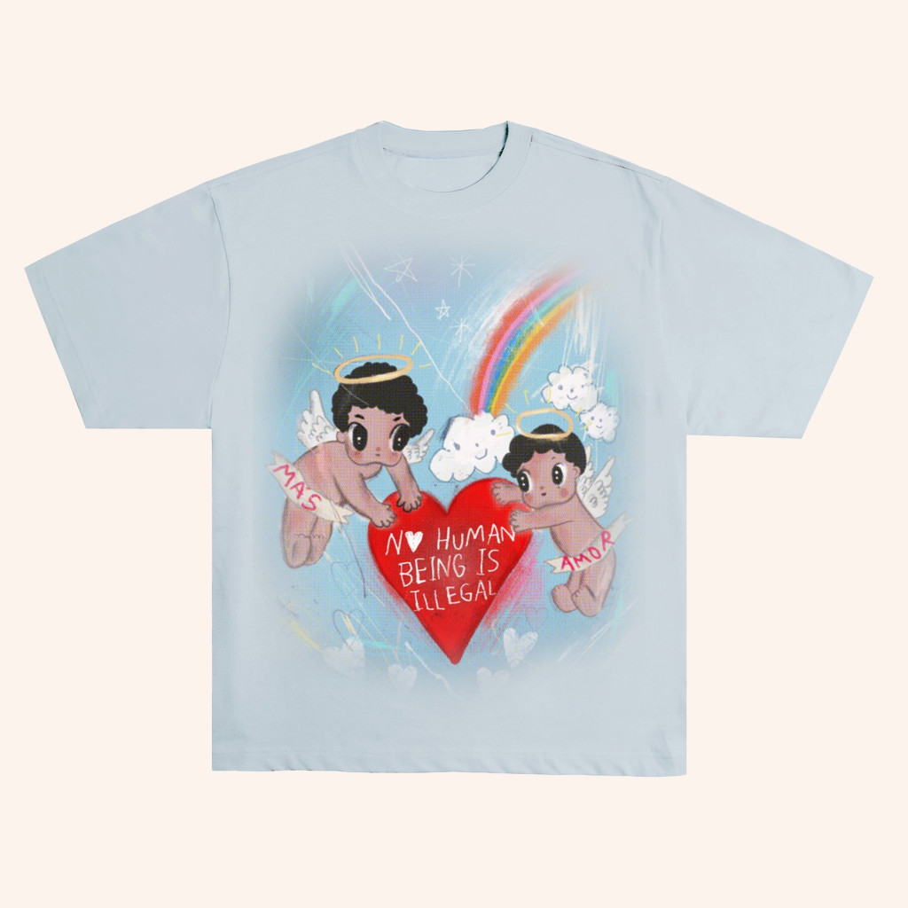 CHNGE Merch No Human Being Is Illegal T-Shirt Christmas For Her