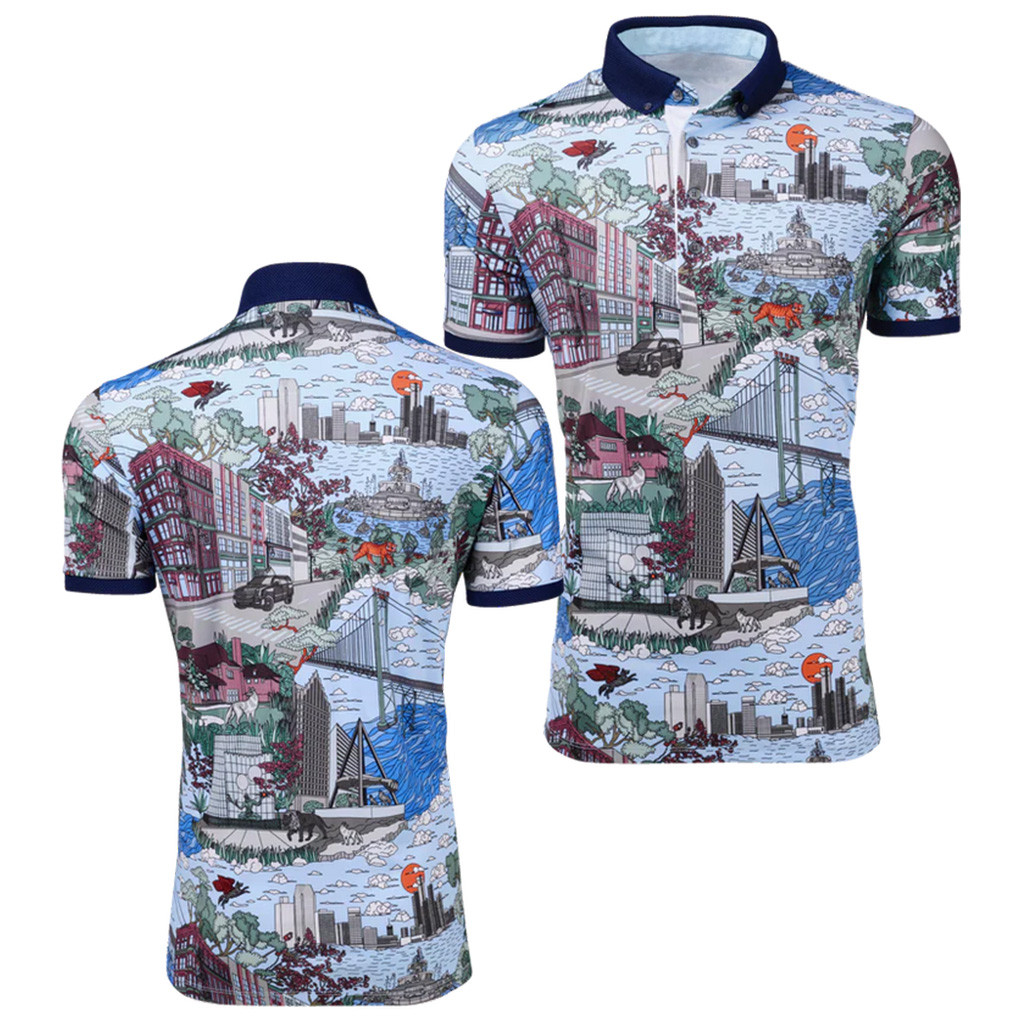 Cadillac Racing Merch Cadillac Men's Where The Wolves Are Polo Shirt Best Gifts For Dad