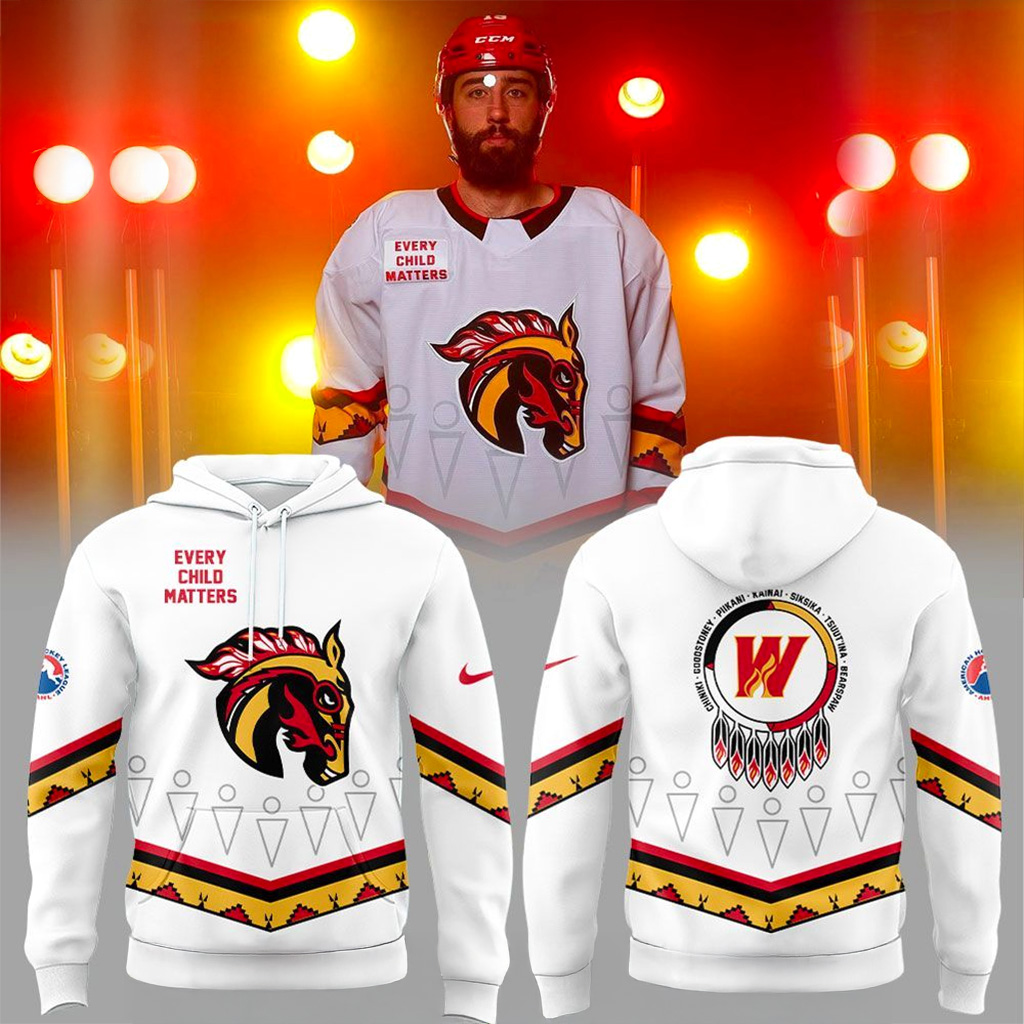 Calgary Wranglers Indigenous Uniform 2025 Hoodie Calgary Wranglers Merch Gifts For Hockey Fan