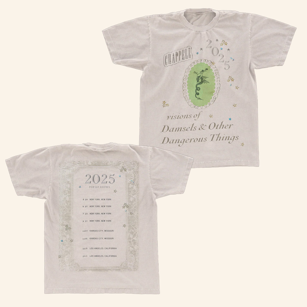 Chappell Roan Merch Visions Of Damsels And Dangerous Things Show T-Shirt For Friends 