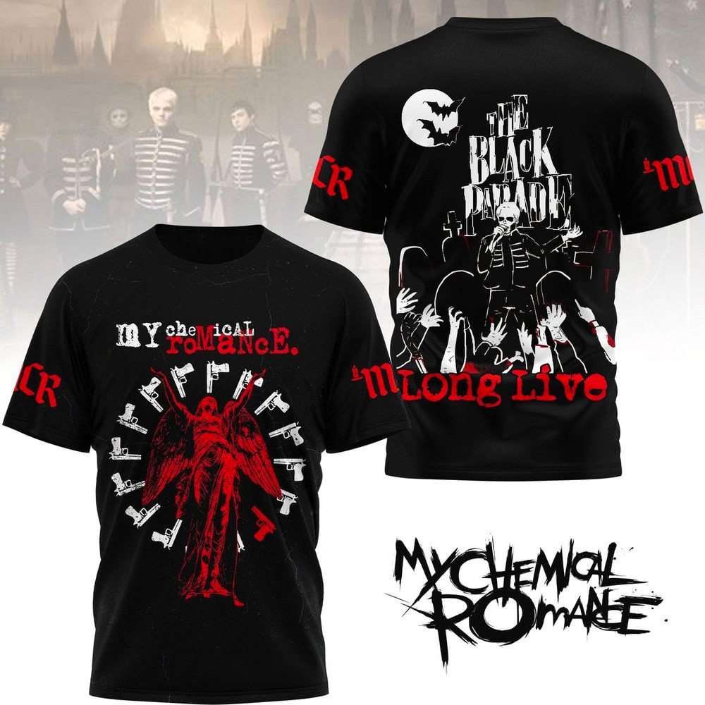 Chemical Romance Merch The Black Parade My Chemical Romance T-Shirt For Fans