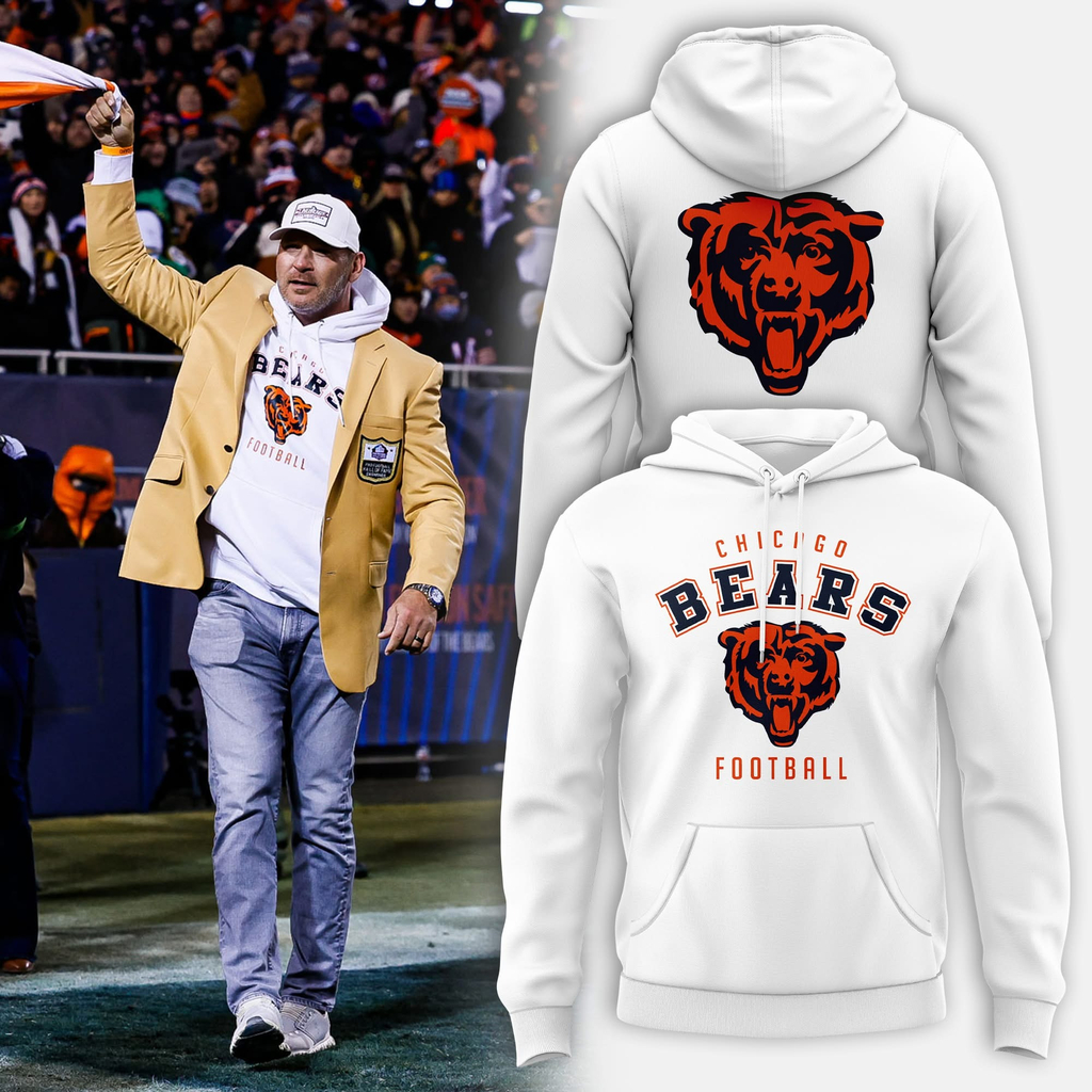 Chicago Bears Football Starter White Logo Hoodie Bears Merch Best Gift For Football Fans