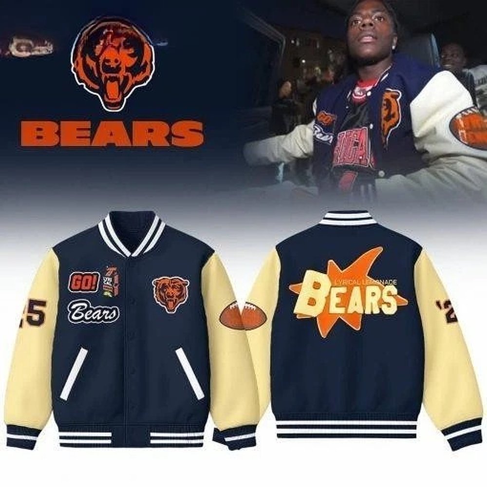 Chicago Bears Go Bears Varsity Jacket Best Gift For Fans