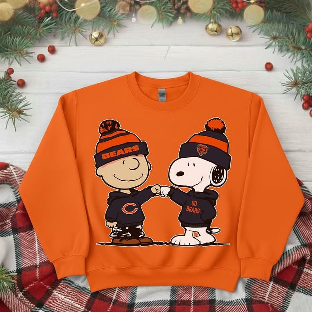 Chicago Bears NFL Peanuts Christmas Sweatshirt Bears Apparel Football Holiday Best Gift For Football Fans