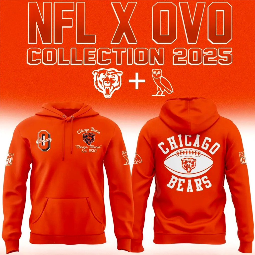 Chicago Bears OVO Hoodie NFL Football Fan Gear Best Gift For Football Fans Bears Apparel