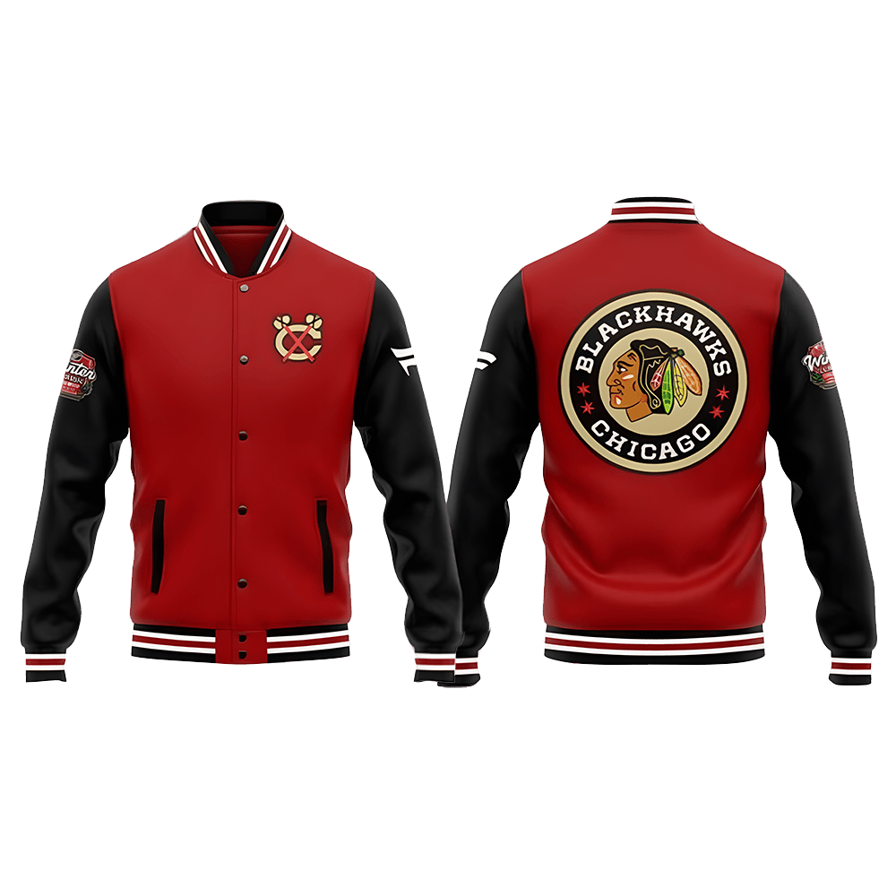 Chicago Blackhawks NHL Winter Classic 2025 Red Jacket Chicago Blackhawks Merch Gifts For Fans