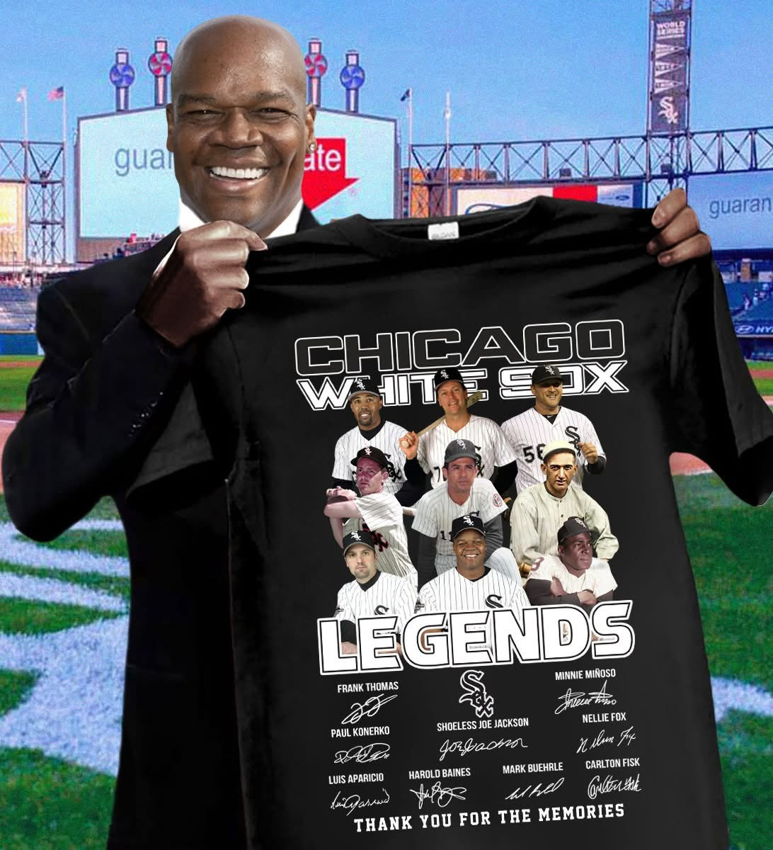 Chicago White Sox Legends T-Shirt Signature Thank You For The Memories Baseball Fan Gifts