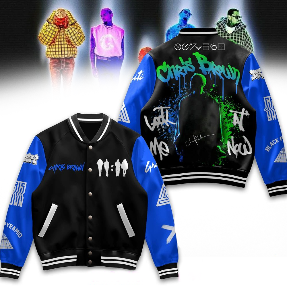 Chris Brown 2025 Varsity Jacket Chris Brown Merch Top Father's Day Gifts