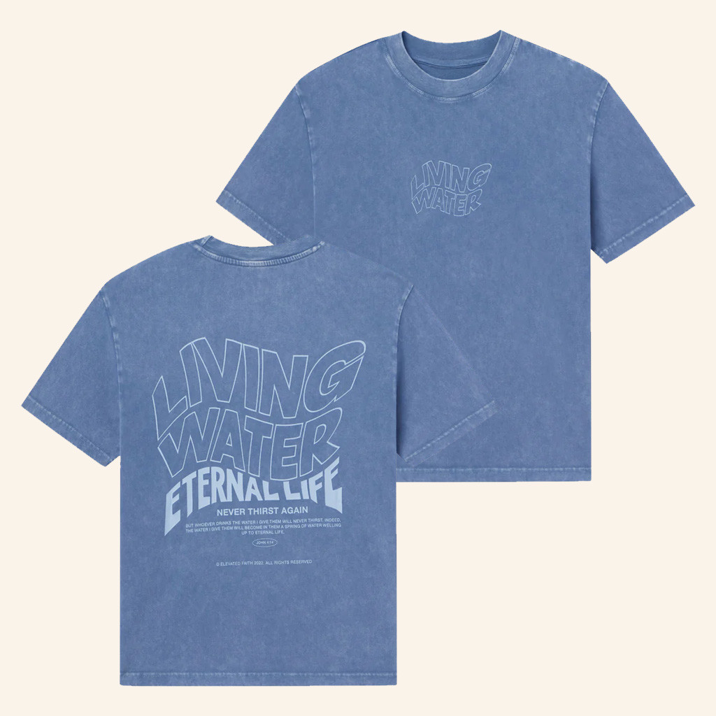 Christian Merch Living Water Eternal Life T-Shirt Christmas For Husband