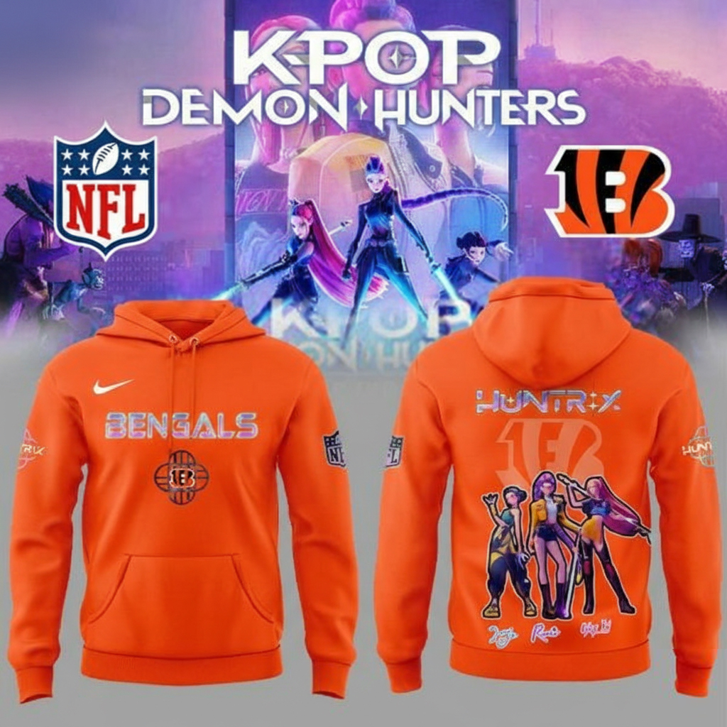 Cincinnati Bengals KPop Demon Hunters Playoffs Hoodie Bengals Apparel Unique Gift For NFL Fans
