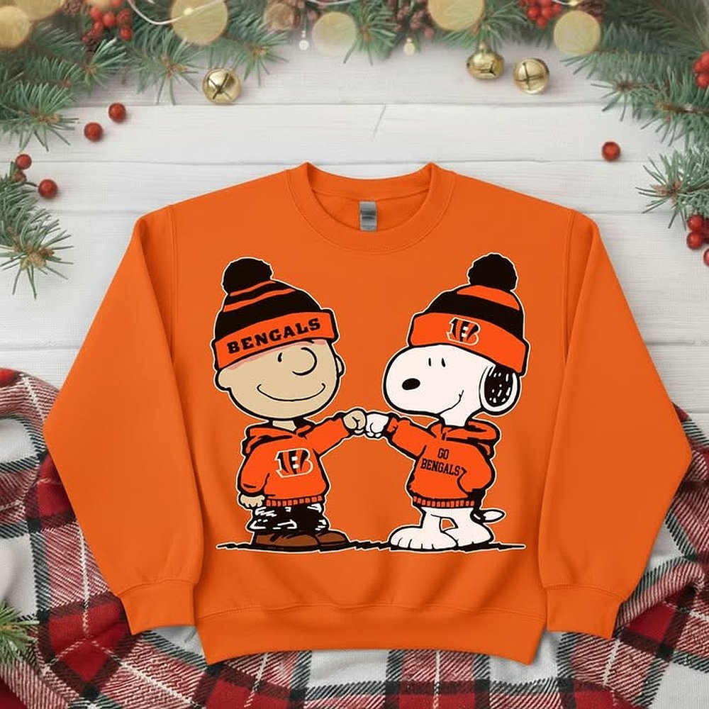 Cincinnati Bengals NFL Peanuts Christmas Sweatshirt Bengals Apparel Football Holiday Best Gift For Fans
