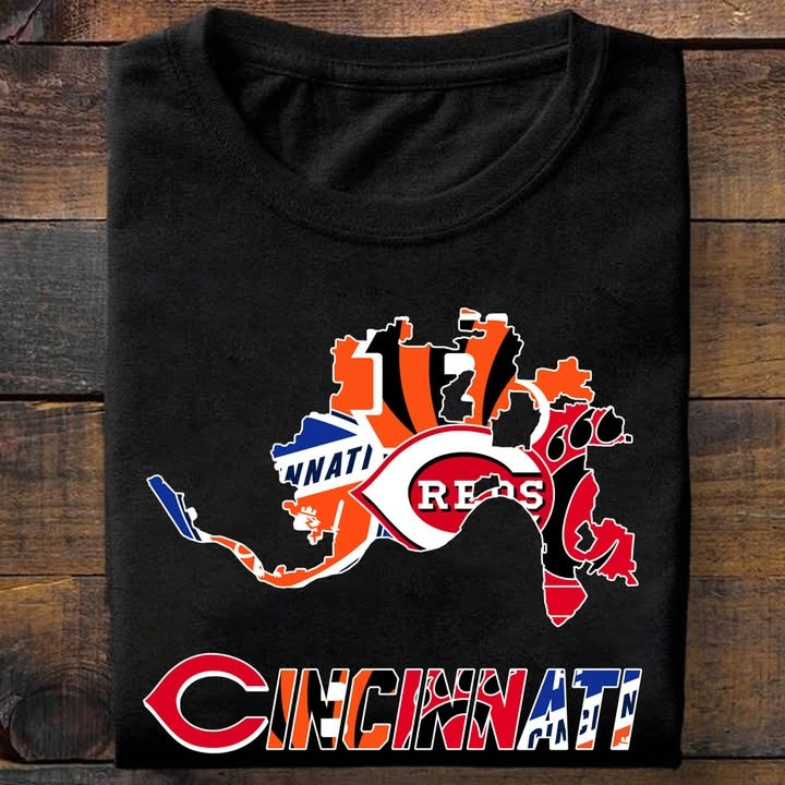 Cincinnati City Sport Teams Logo T-Shirt Gifts For Cincinnati Sport Teams Lovers Fans