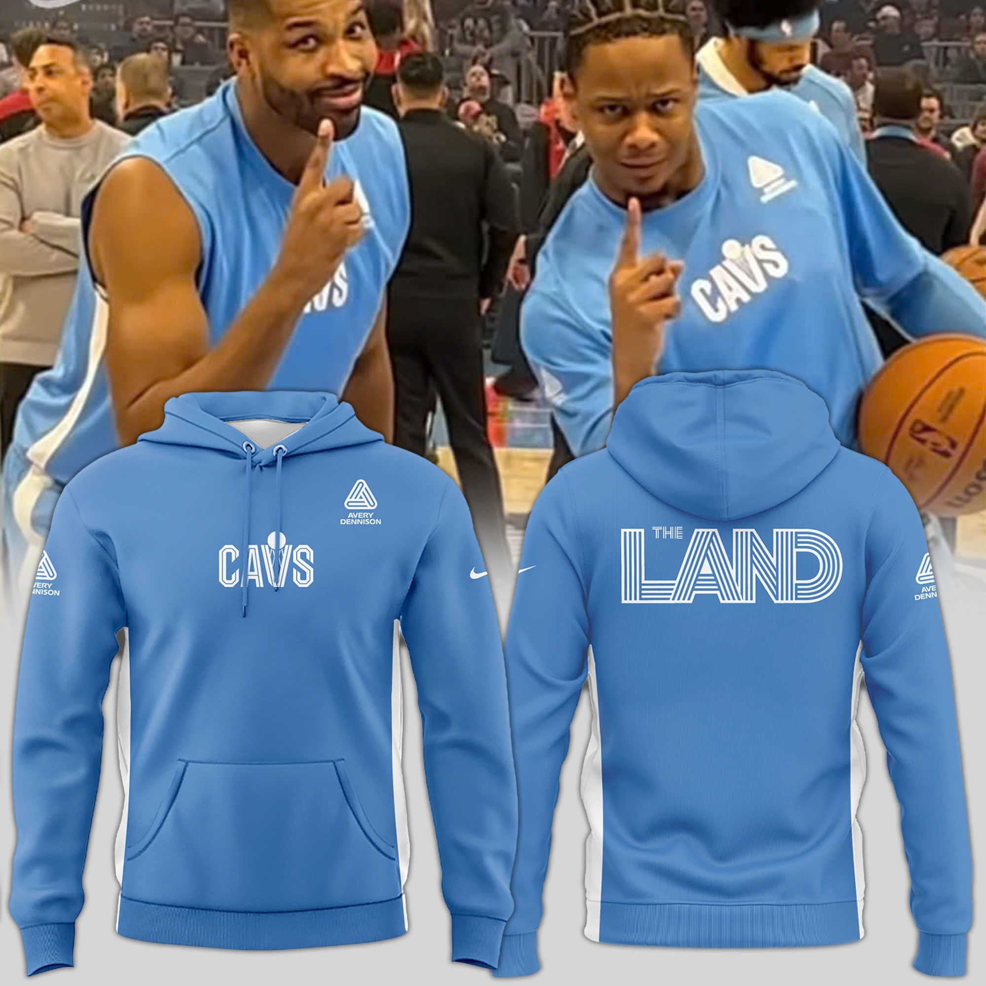 Cleveland Cavaliers Hoodie Blue CAVS The Land Basketball Lovers Fan Merch Gifts For Him