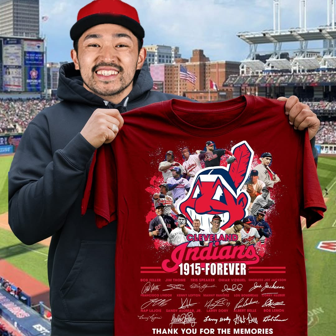 Cleveland Indians Legends 1915-Forever Shirt Thank You For The Memories Baseball Fan Merch