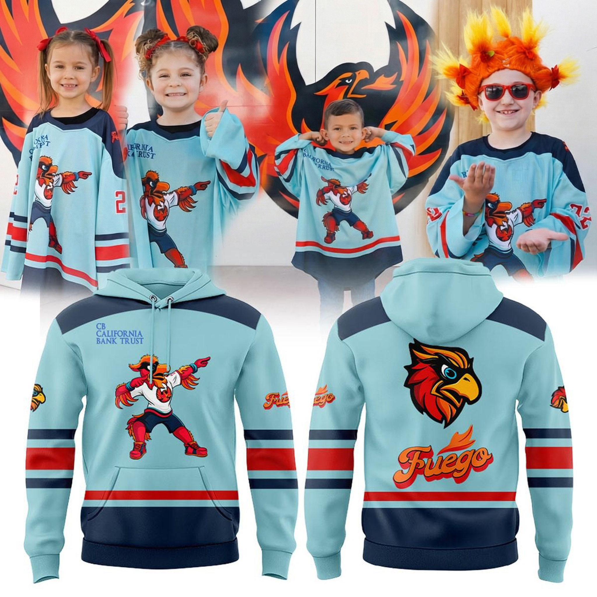 Coachella Valley Firebirds x Kids Night Hoodie Firebirds Merch Unique Gift For Hockey Fans