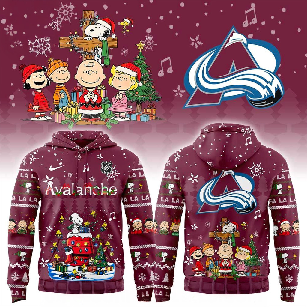 Colorado Avalanche Snoopy Christmas Hoodie NHL Hockey Fan Clothing Best Gift For Hockey Fans