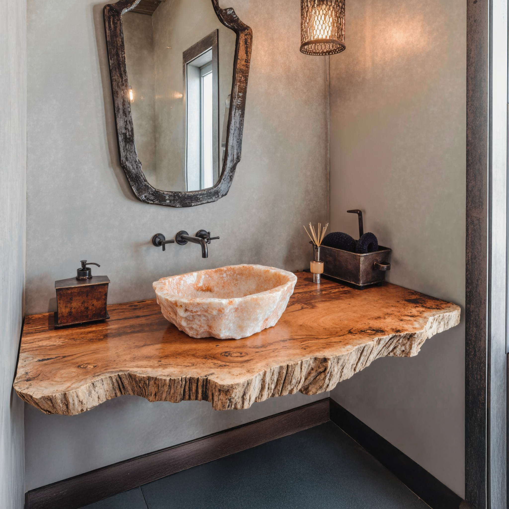 Compact Rustic Bathroom Floating Shelf With Stylish Design SILDTBRV120