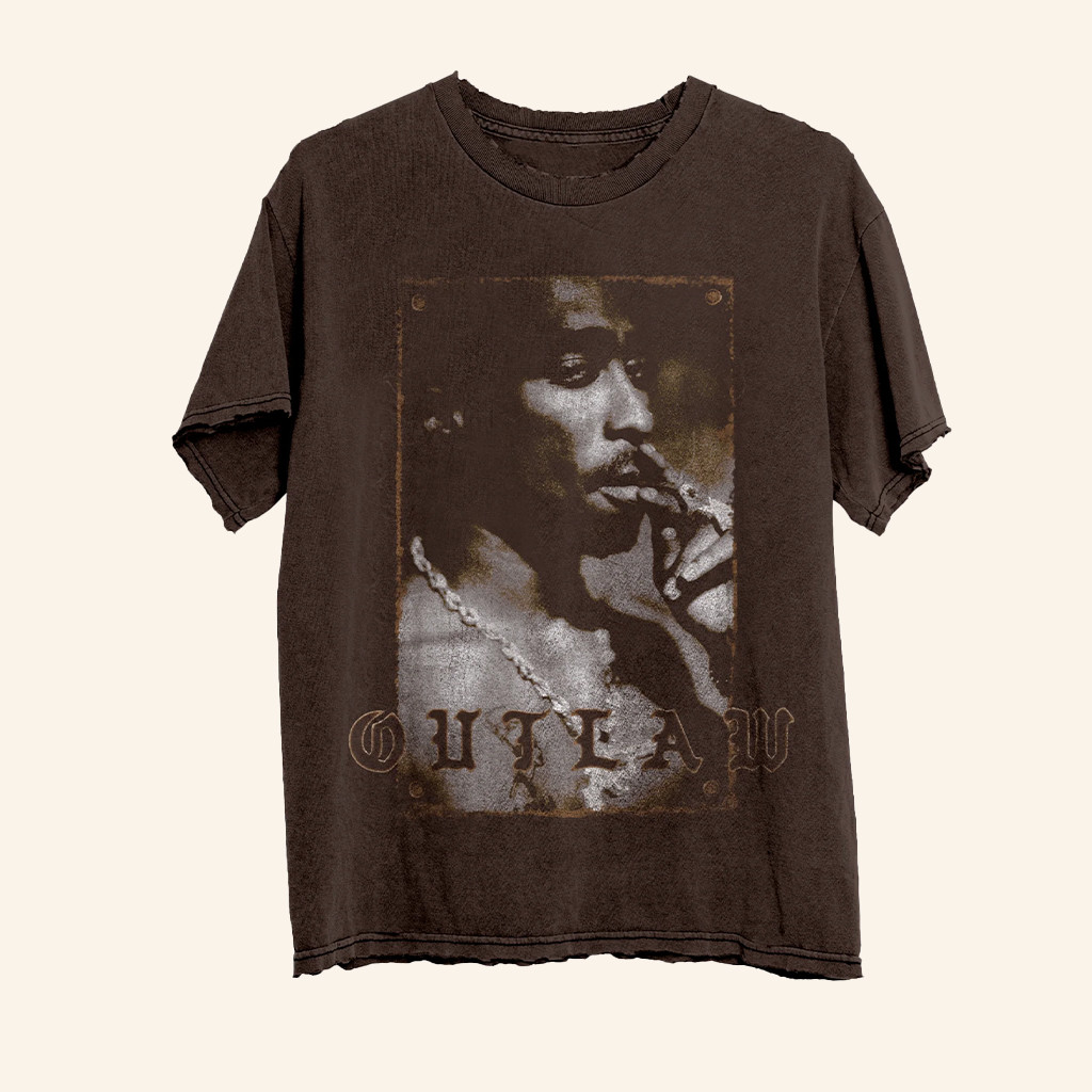 Complex Merch Compton Cowboys X 2Pac Outlaw T-Shirt For Rap Music Lovers