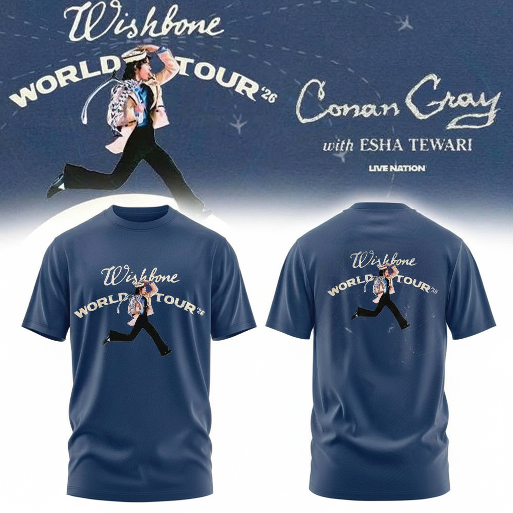 Conan Gray Wishbone World Tour 2026 T-Shirt Conan Gray Merch Best Gift For Pop Music Fans