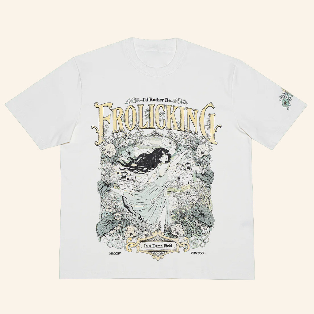 Cool Shirtz Merch I'd Rather Be Frolicking T-Shirt Husband Christmas