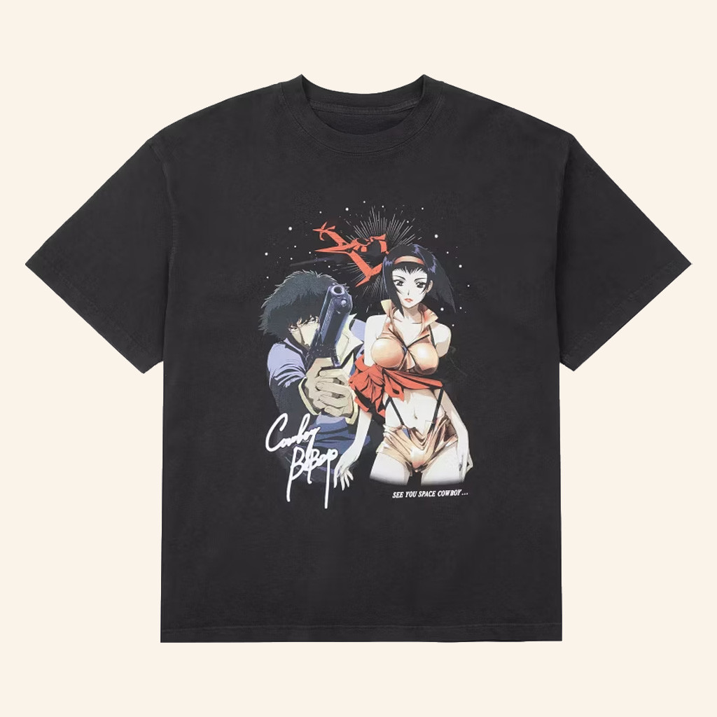 Cowboy Bebop x Ludwig Merch Spike And Faye T-Shirt For Sister