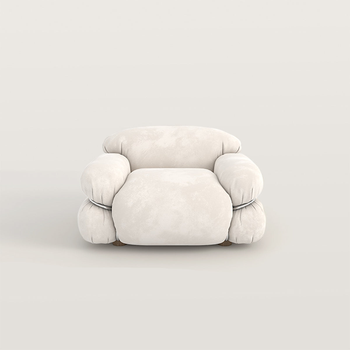 Cream Style Living Room Sofa No Wash Technology Fabric