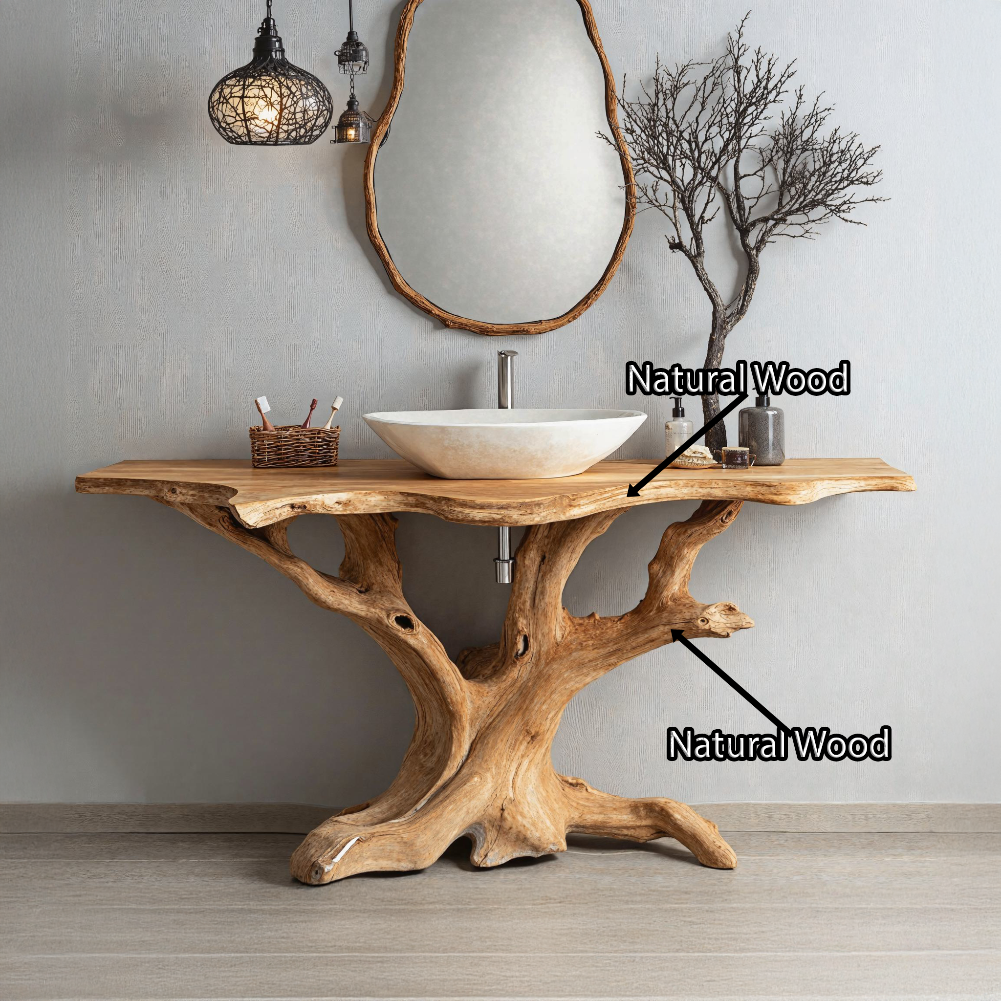 Custom Handcrafted Bathroom Vanity For Stylish Interiors SILDTBRV103