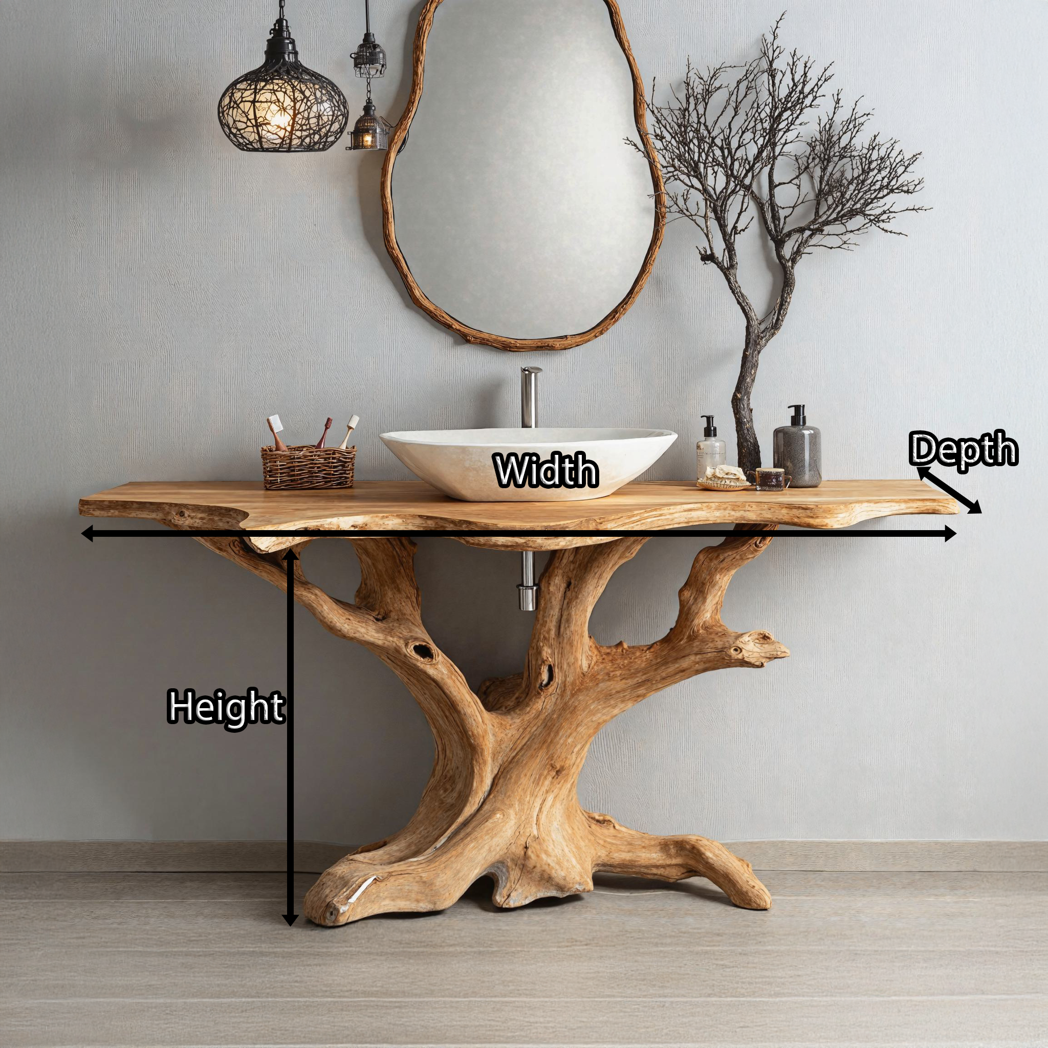 Custom Handcrafted Bathroom Vanity For Stylish Interiors SILDTBRV103