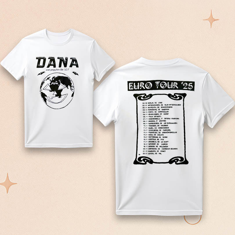 DANA Merch DANA EU Tour 2025 T-Shirt Music Related For Guys