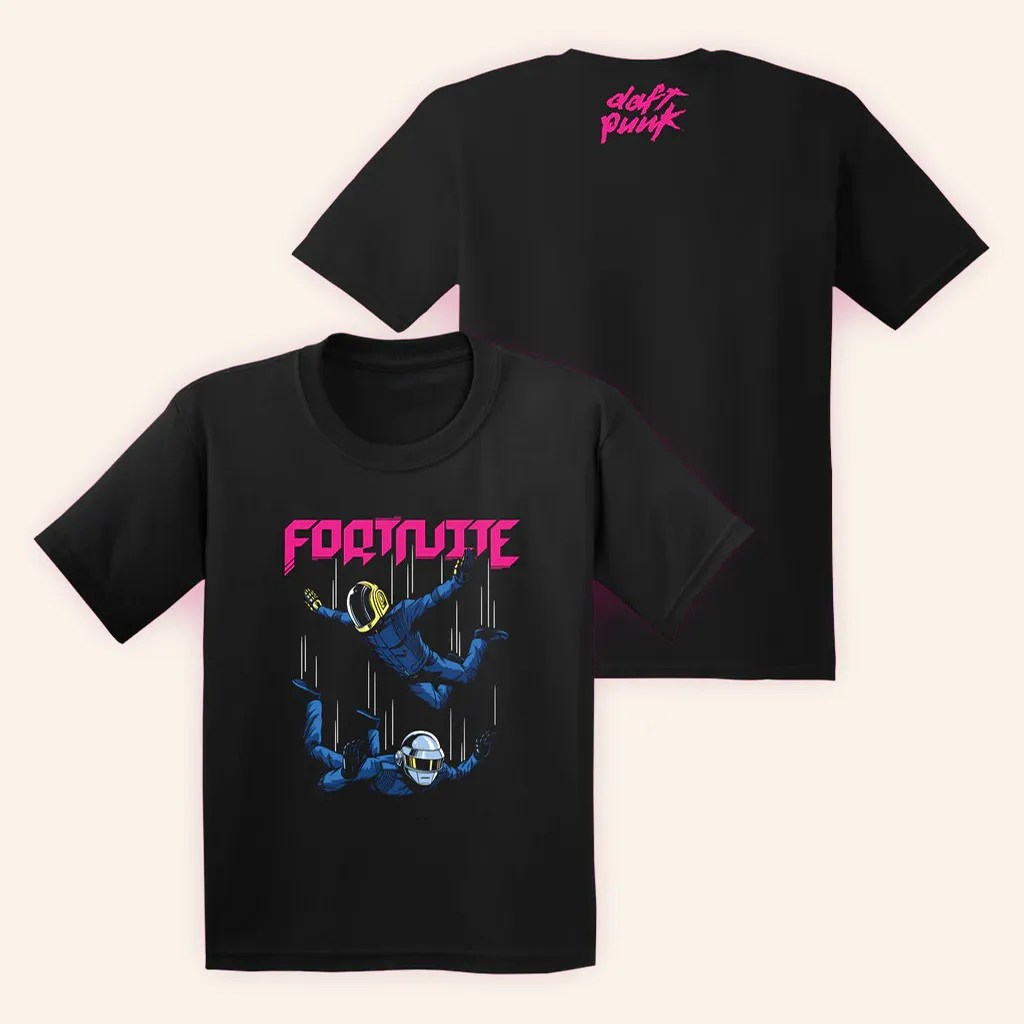 Daft Punk Merch Fortnite x Daft Punk T-Shirt Birthday Gift For Husband