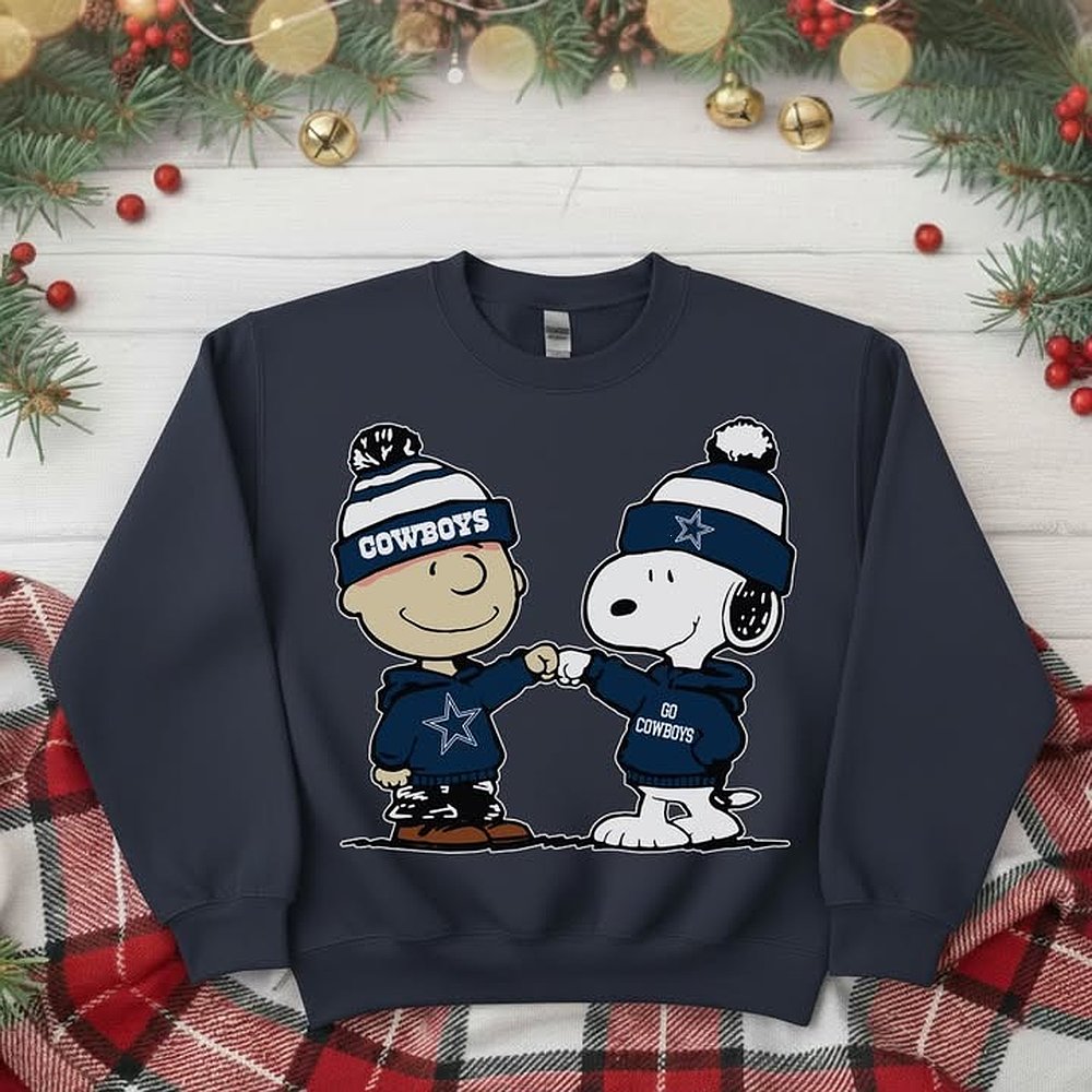 Dallas Cowboys NFL Peanuts Christmas Sweatshirt Cowboys Apparel Football Holiday Best Gift For Fans