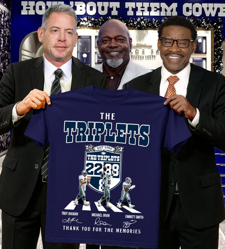 Dallas Cowboys The Triplets T-Shirt Cowboys Merch Best Gift For Football Fans