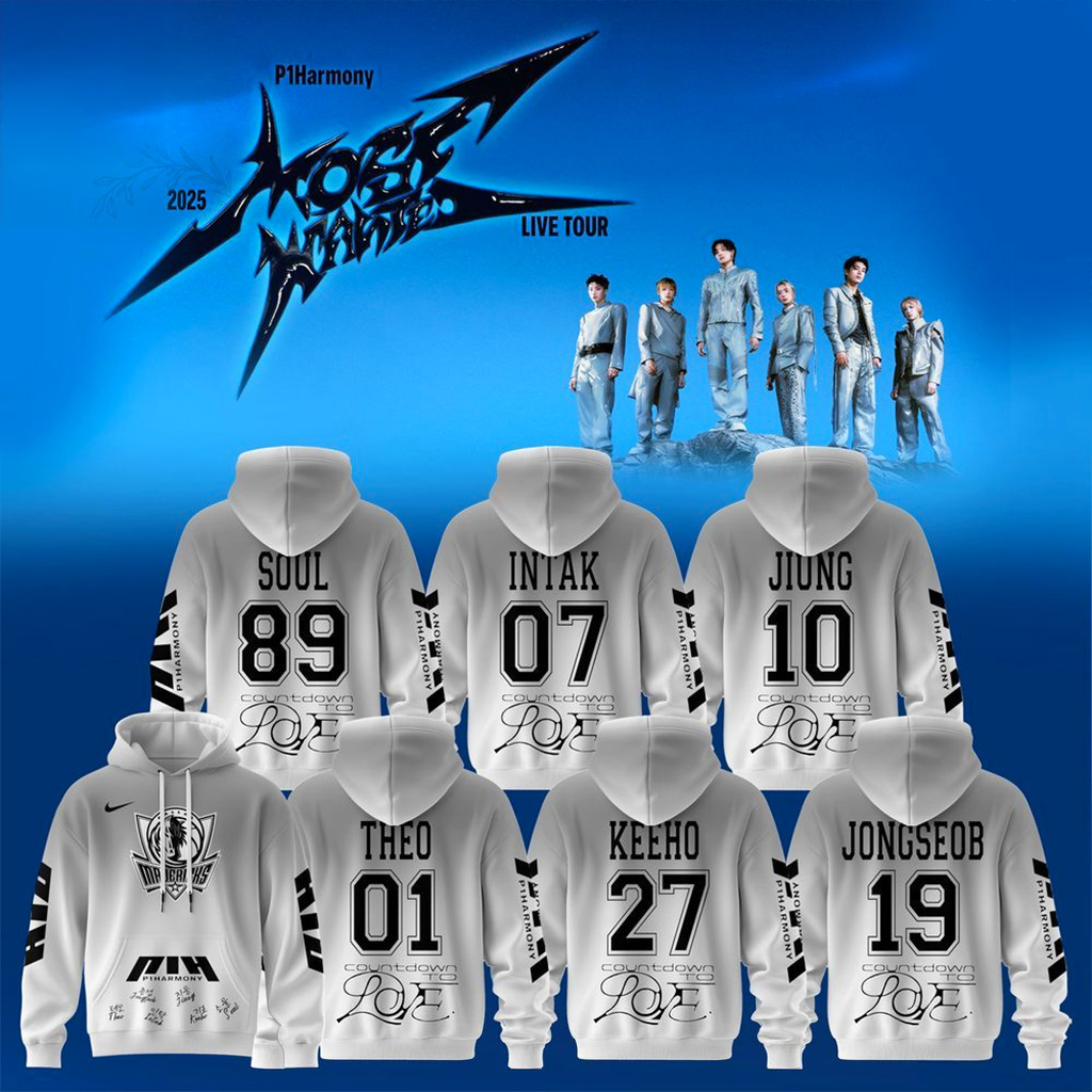 Dallas Mavericks x P1Harmony Tour P1ustage H MOST WANTED Hoodie Mavericks Merch Fans Gifts