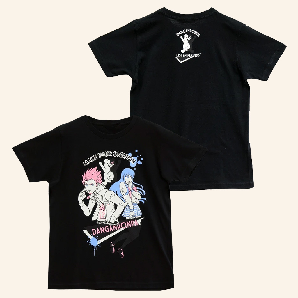 Danganronpa Merch Listen Flavor Leon Kuwata X Sayaka Maizono T-Shirt For Her